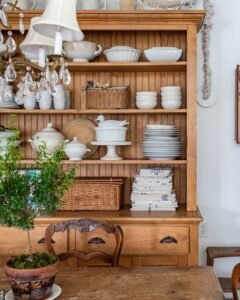 Decorating an Antique Hutch: A Sunday Walk and Curated Finds
